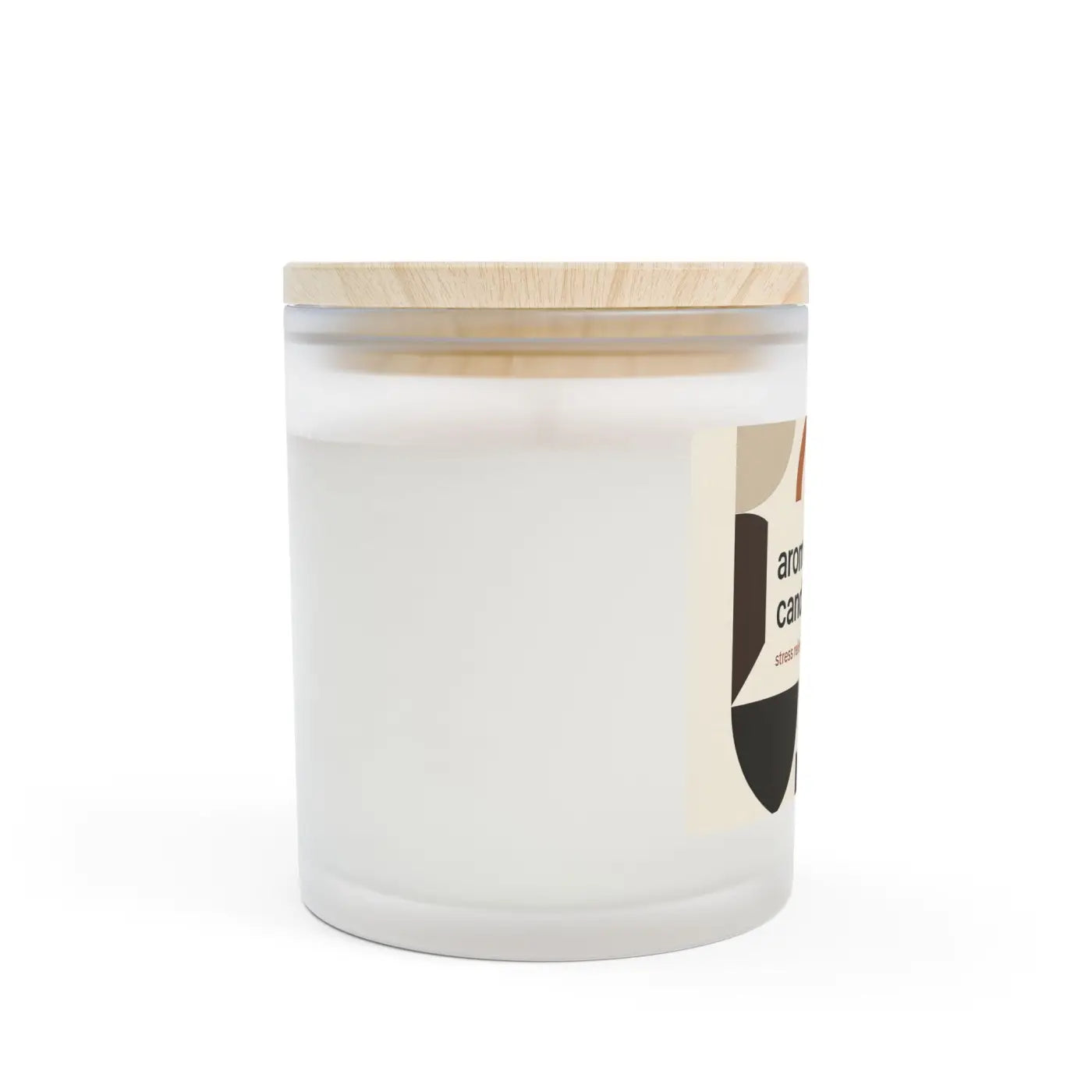 Frosted Glass Aromatherapy Candle – Stress Relief - Dipaliz