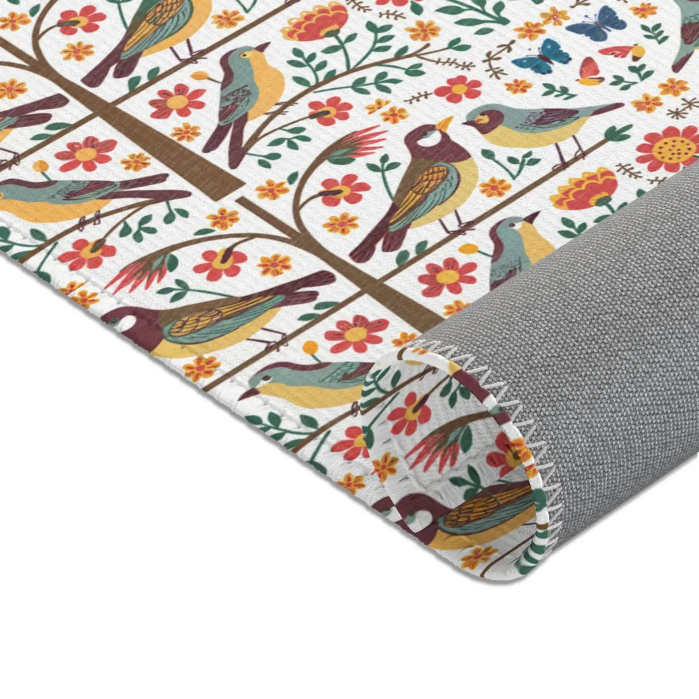 Hoot-tastic Owls Rug – Chenille Nature Decor - Dipaliz