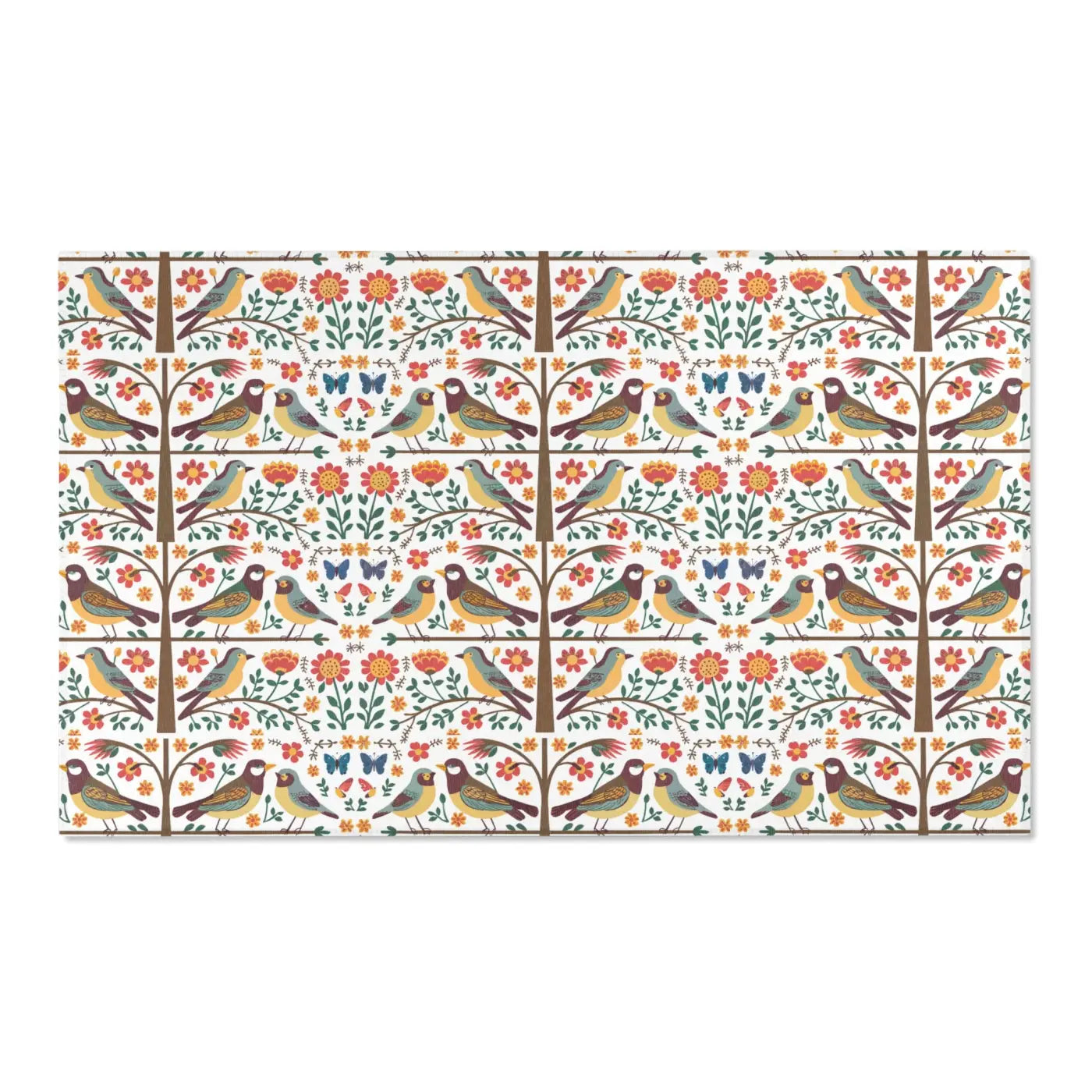 Hoot-tastic Owls Rug – Chenille Nature Decor - Dipaliz