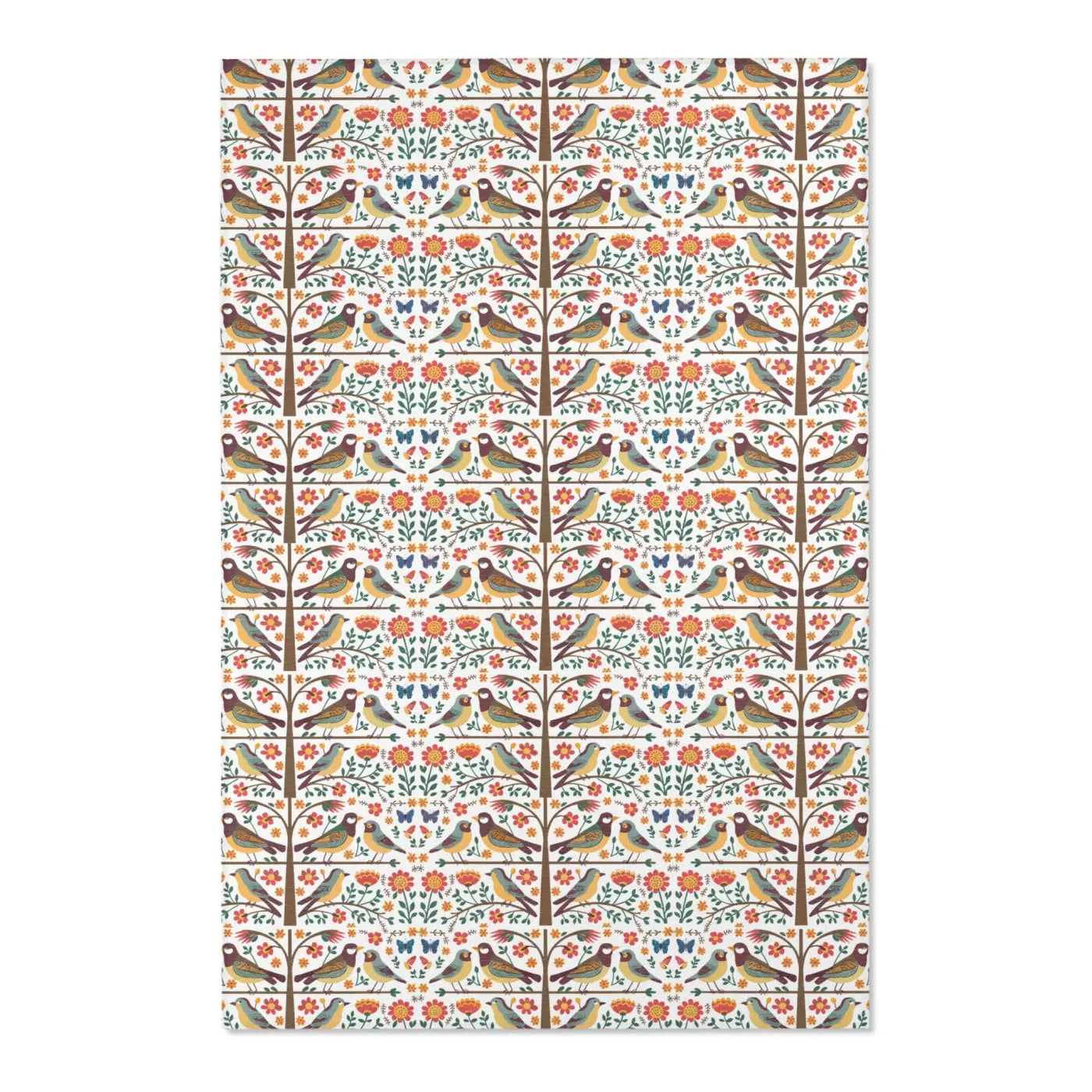 Hoot-tastic Owls Rug – Chenille Nature Decor - Dipaliz