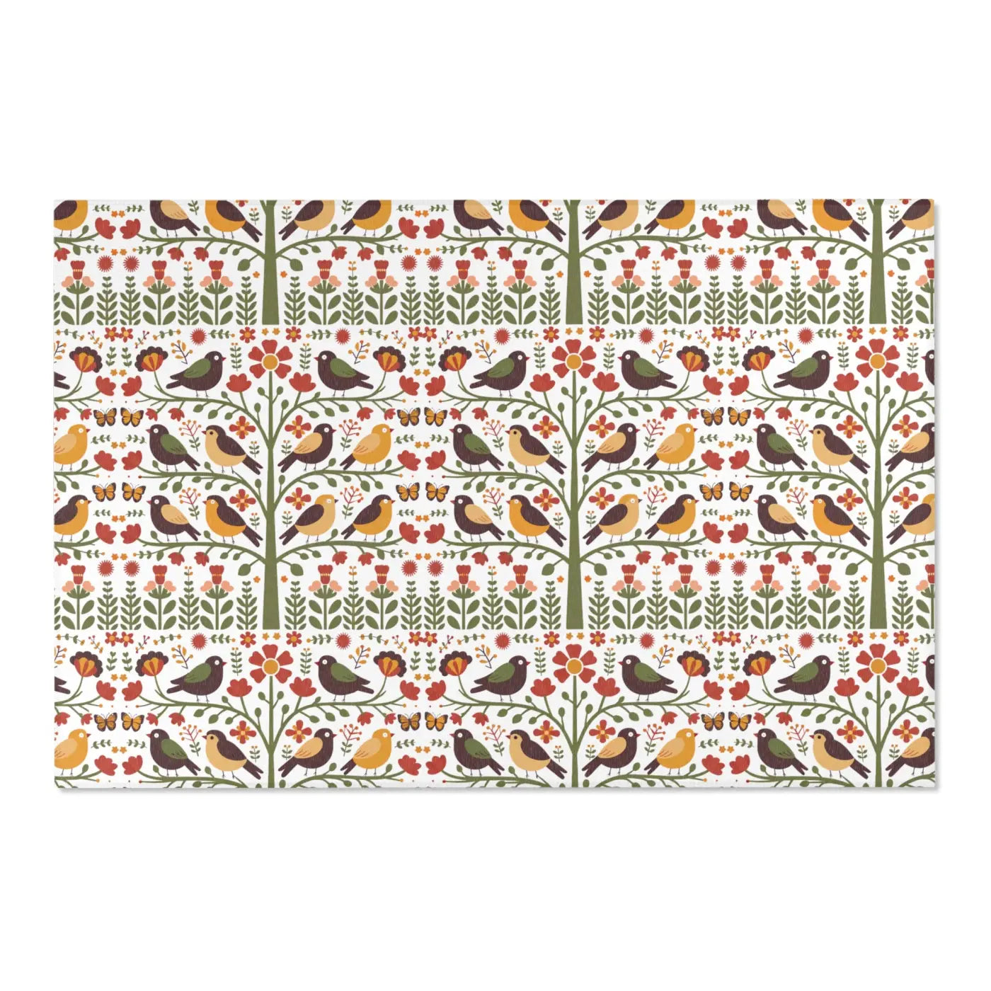 Trees Area Rug – Recycled Birds and Trees - Dipaliz