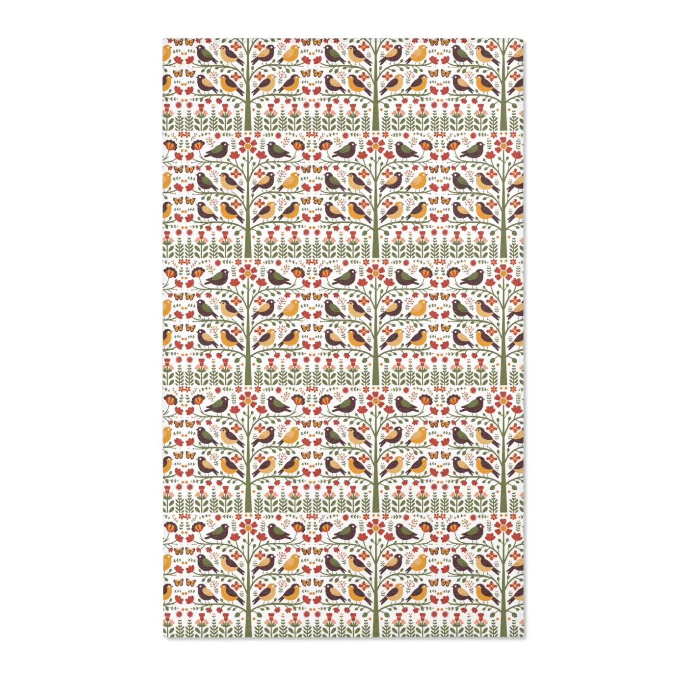 Trees Area Rug – Recycled Birds and Trees - Dipaliz