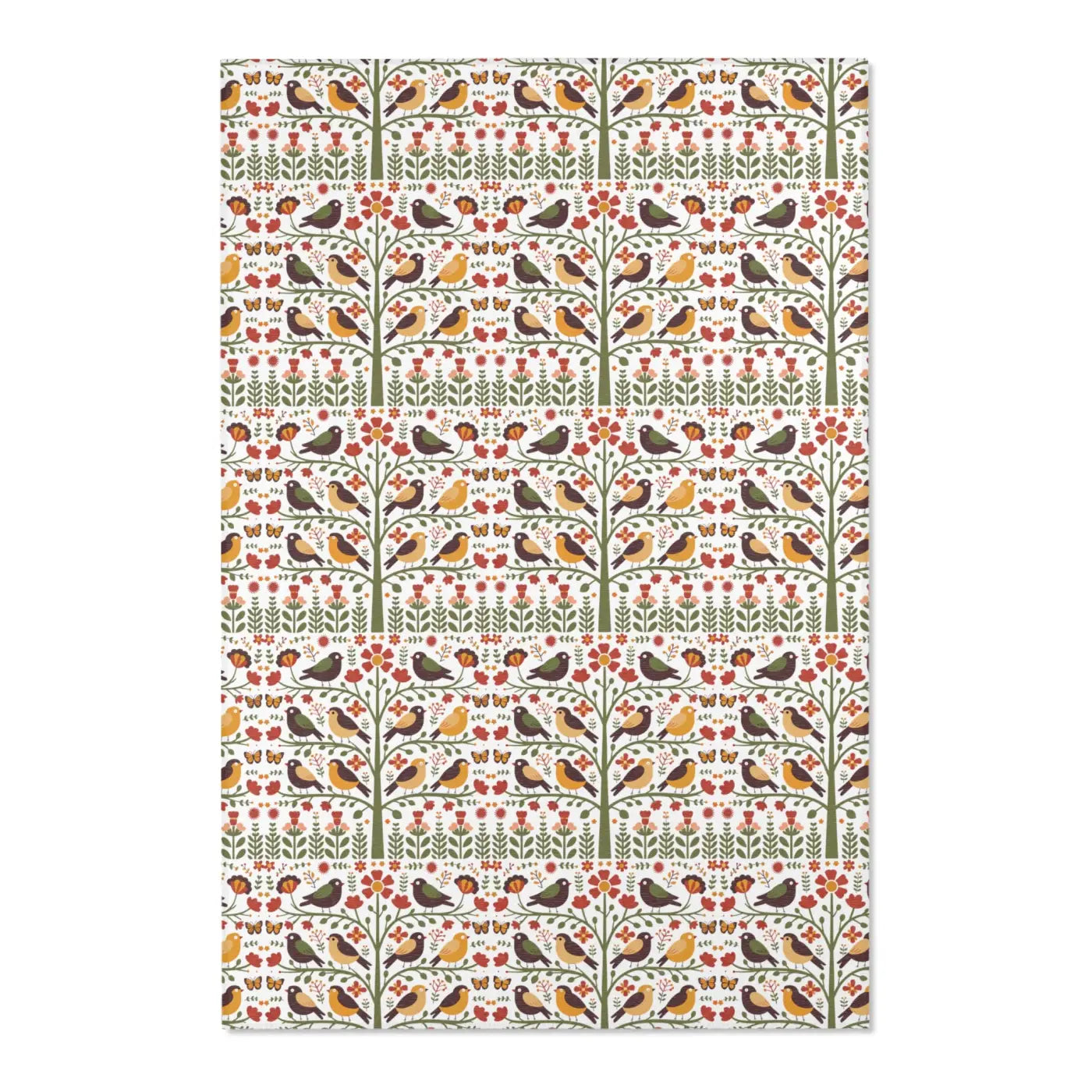 Trees Area Rug – Recycled Birds and Trees - Dipaliz