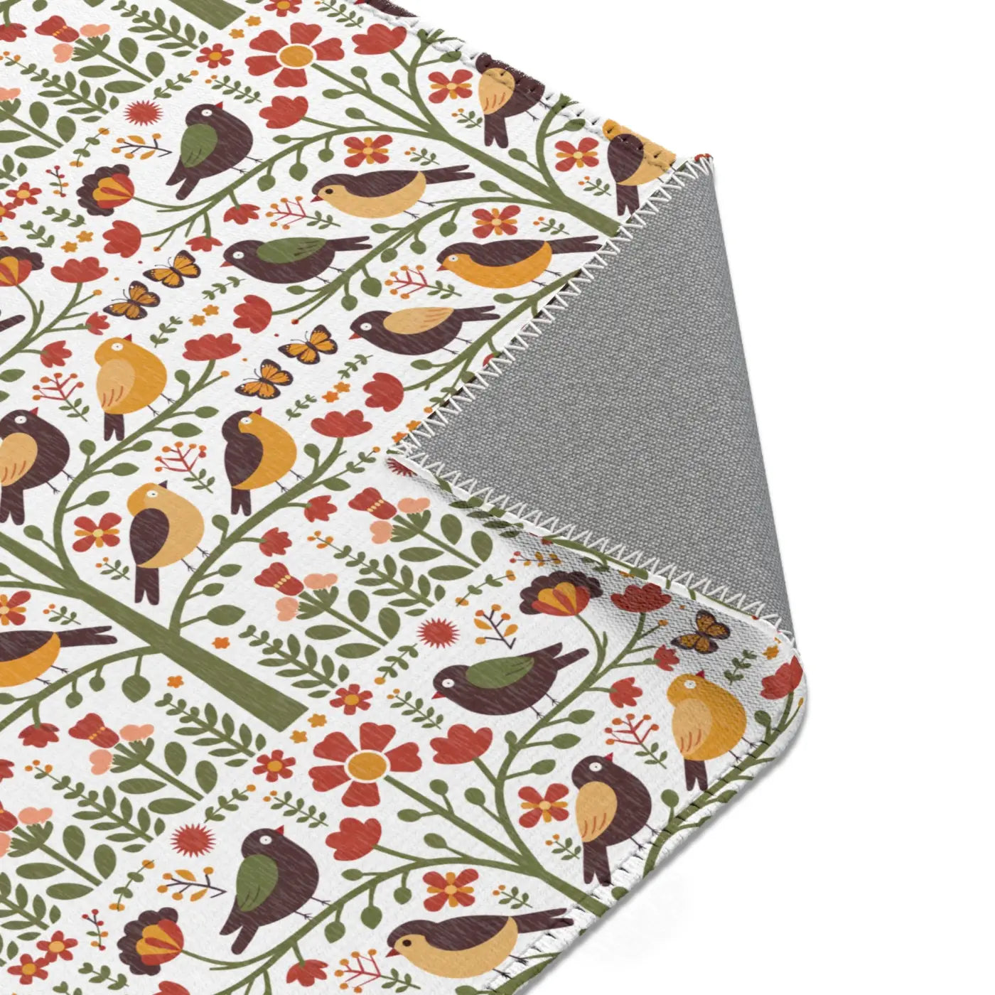 Trees Area Rug – Recycled Birds and Trees - Dipaliz
