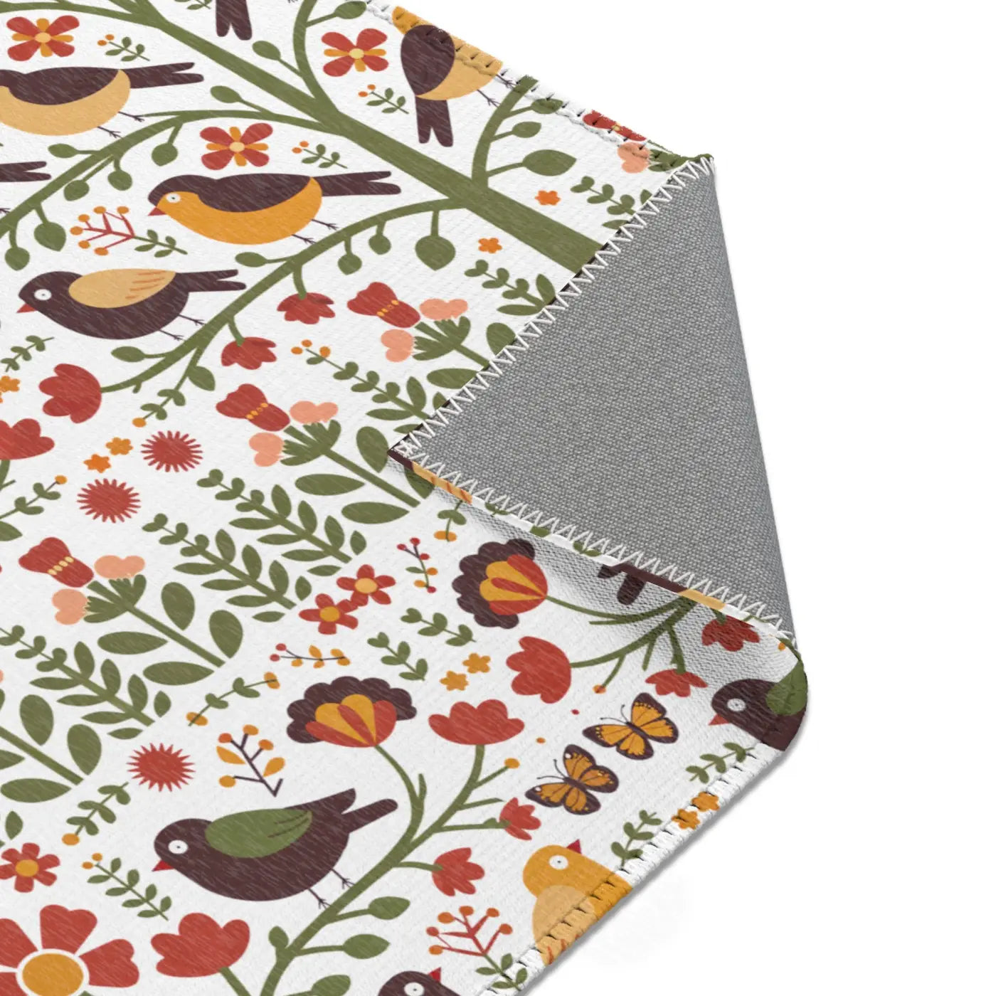 Trees Area Rug – Recycled Birds and Trees - Dipaliz