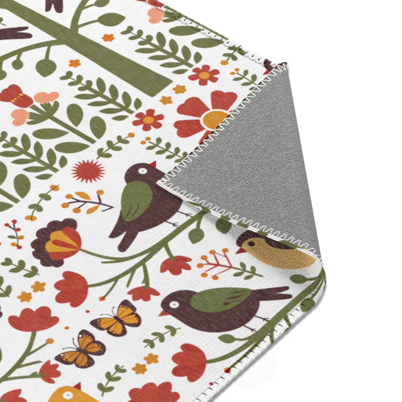 Trees Area Rug – Recycled Birds and Trees - Dipaliz