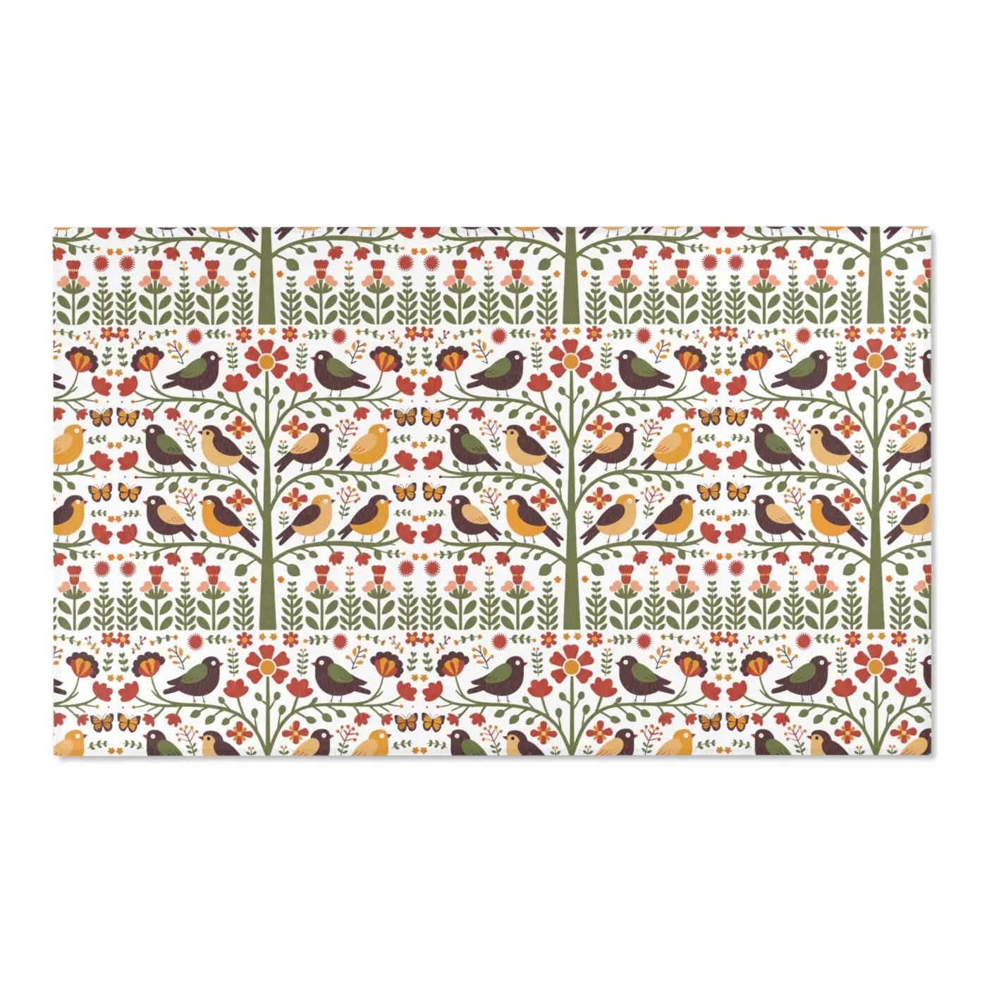 Trees Area Rug – Recycled Birds and Trees - Dipaliz