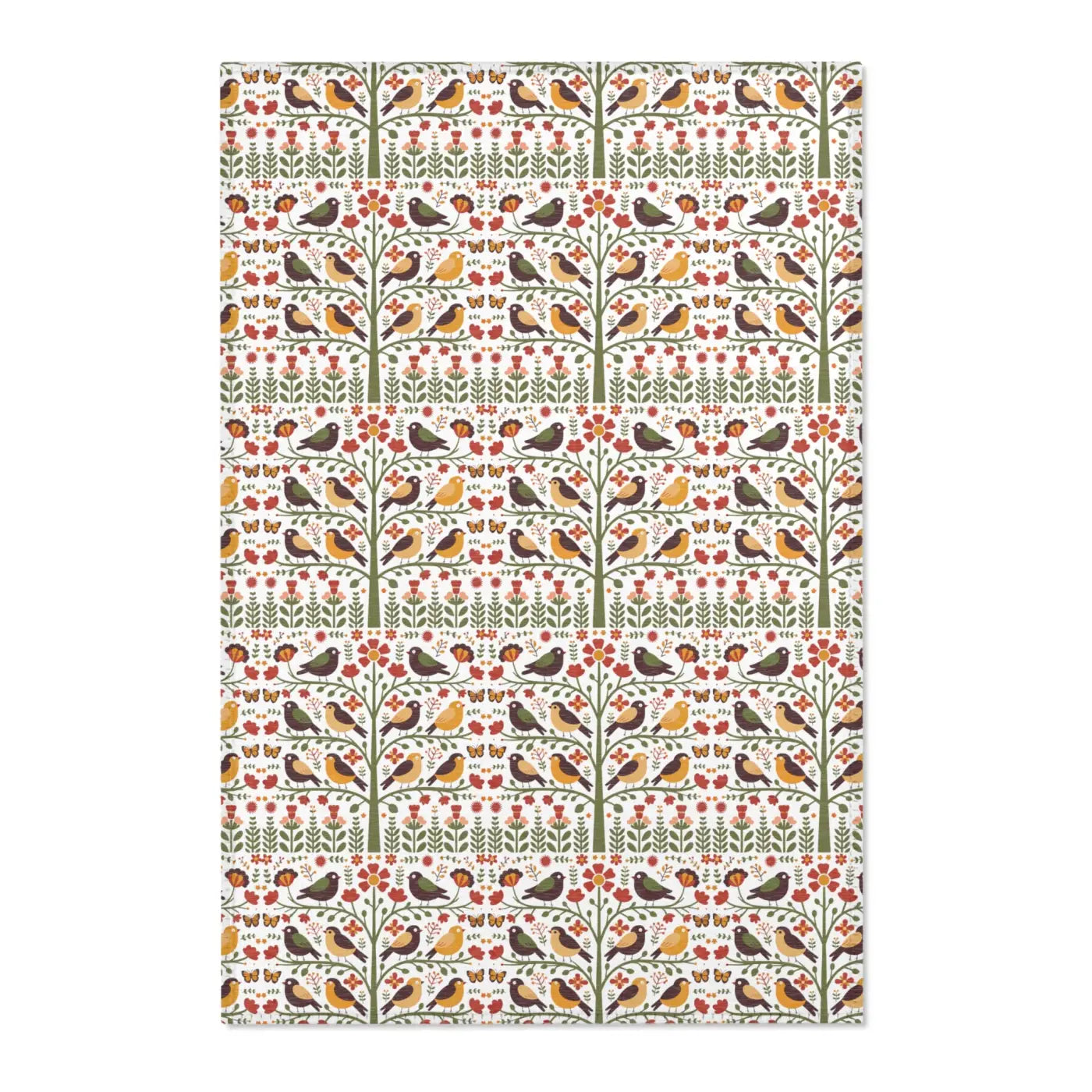 Trees Area Rug – Recycled Birds and Trees - Dipaliz