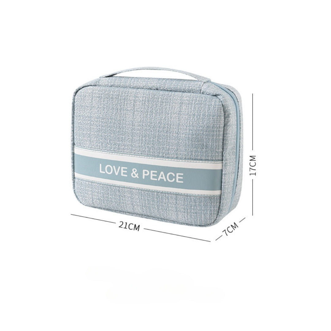 Makeup bags, smallSquare small travel storage bag, portable cosmetic bag,
