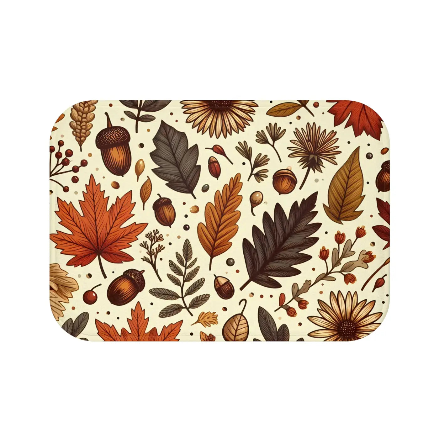 Vibrant Fall Foliage Bath Mat – Microfiber - Dipaliz