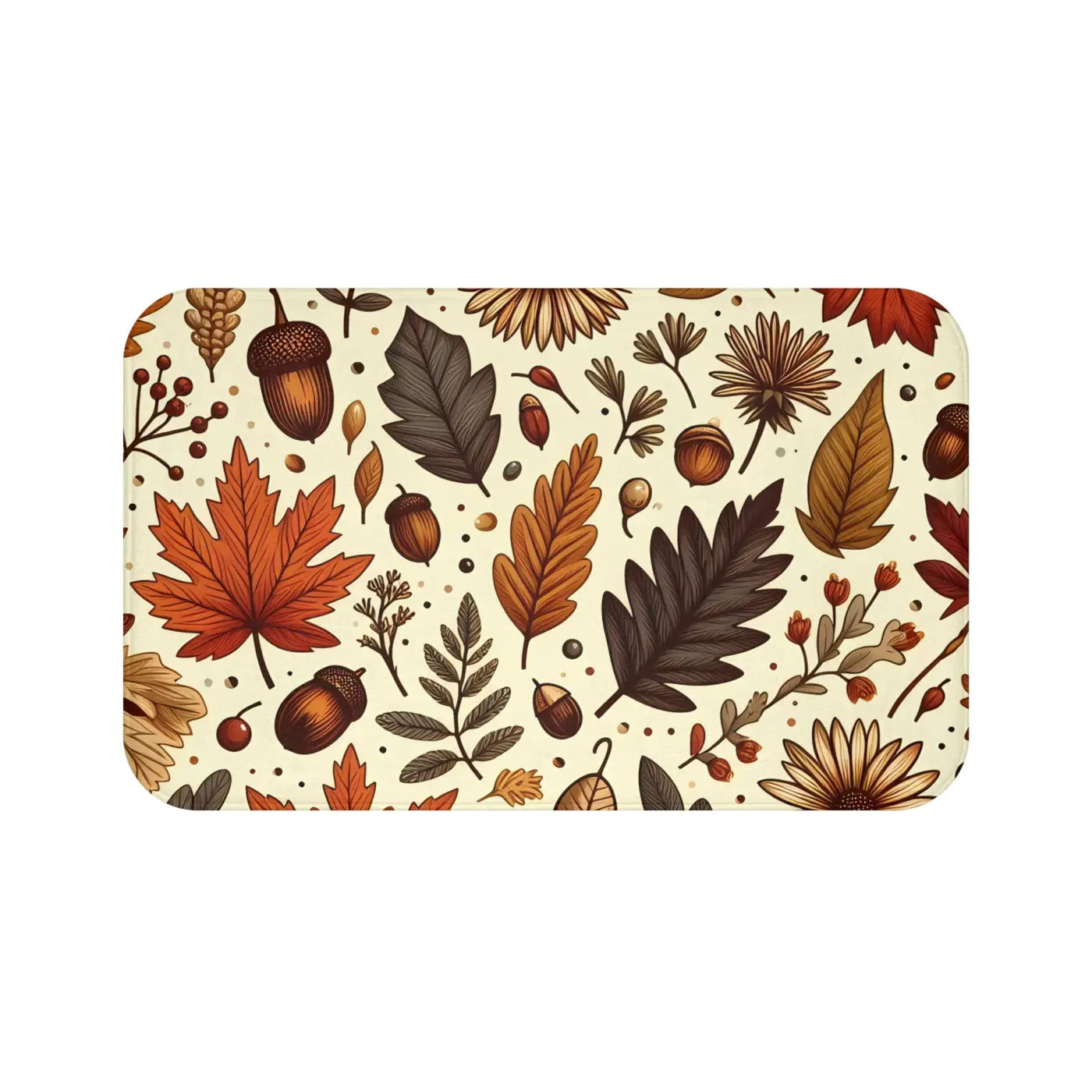 Vibrant Fall Foliage Bath Mat – Microfiber - Dipaliz