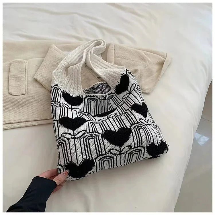 Crochet Bags for Women Summer Beach Tote Bag