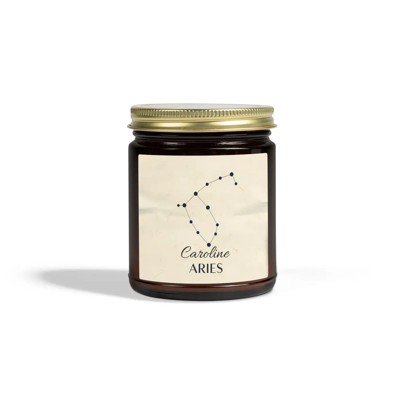 Personalized Aries Zodiac Candle – Coconut Wax - Dipaliz