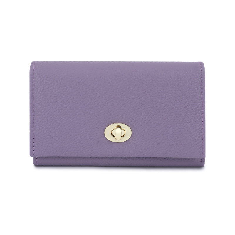 Women's PU Leather Wallet with Lock Closure | Influencer Style | Sarah Express