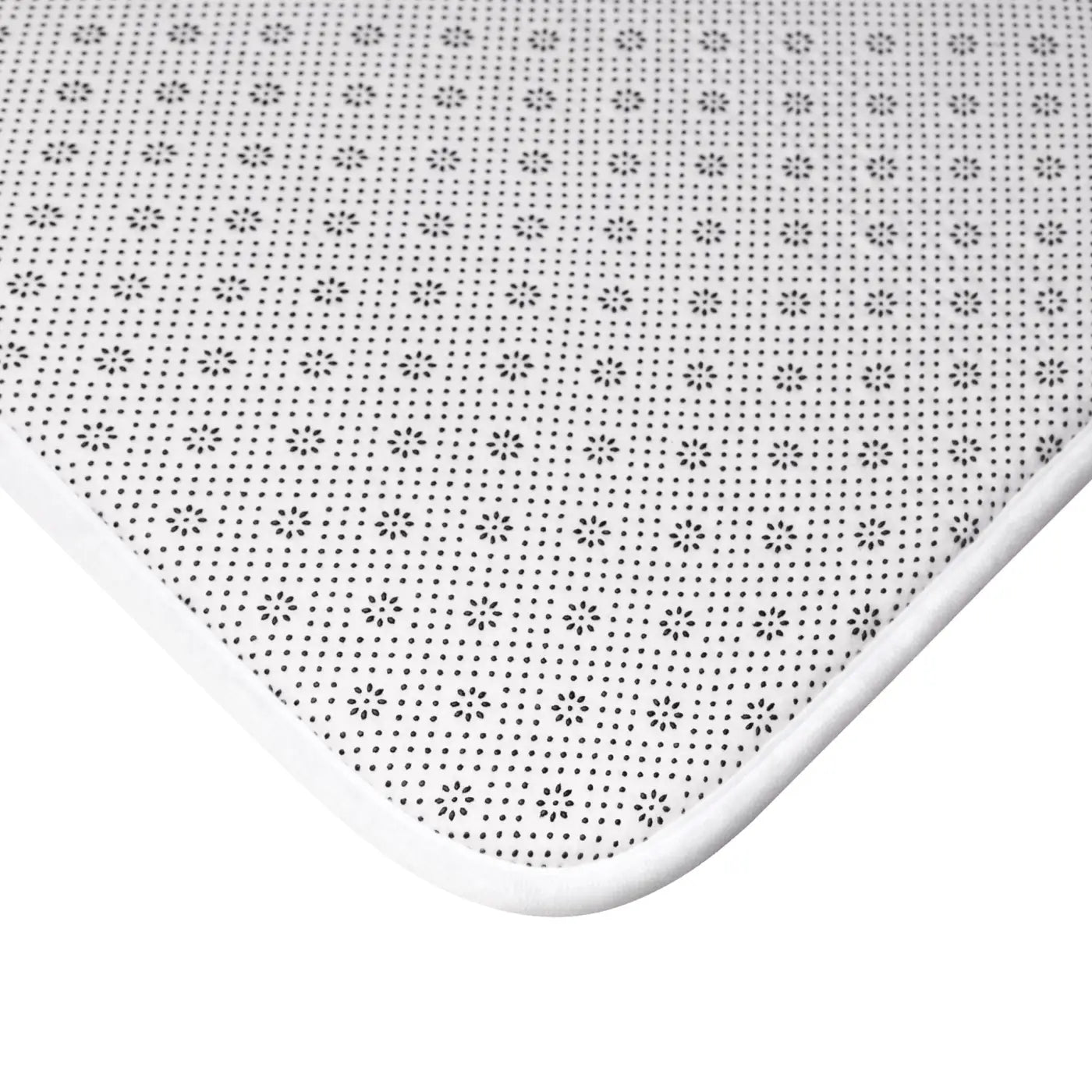 Green Geometric Bath Mat – Soft Microfiber - Dipaliz
