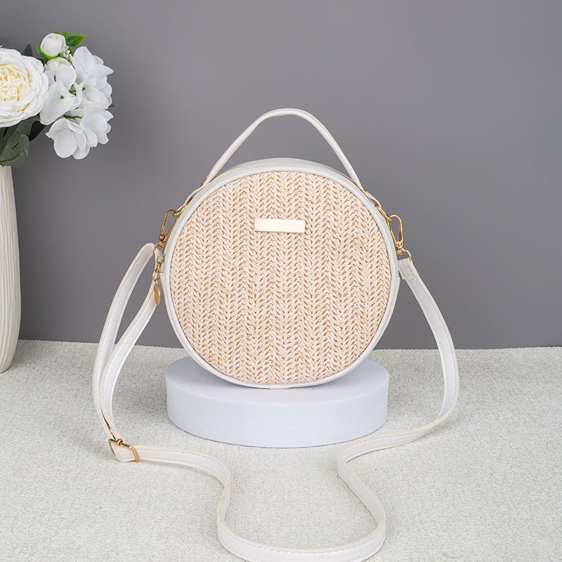 Woven Straw Round Bag