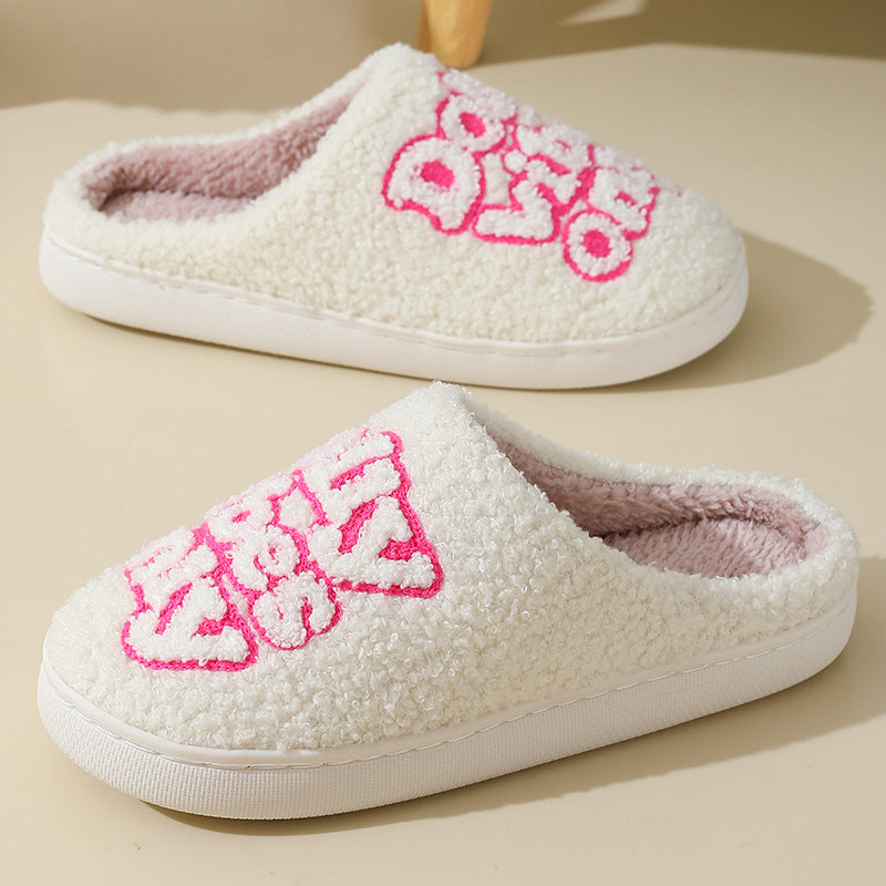 Women's Minimalist Warm Home Slippers - Cozy Indoor Slip-On Shoes with Non-Slip Sole