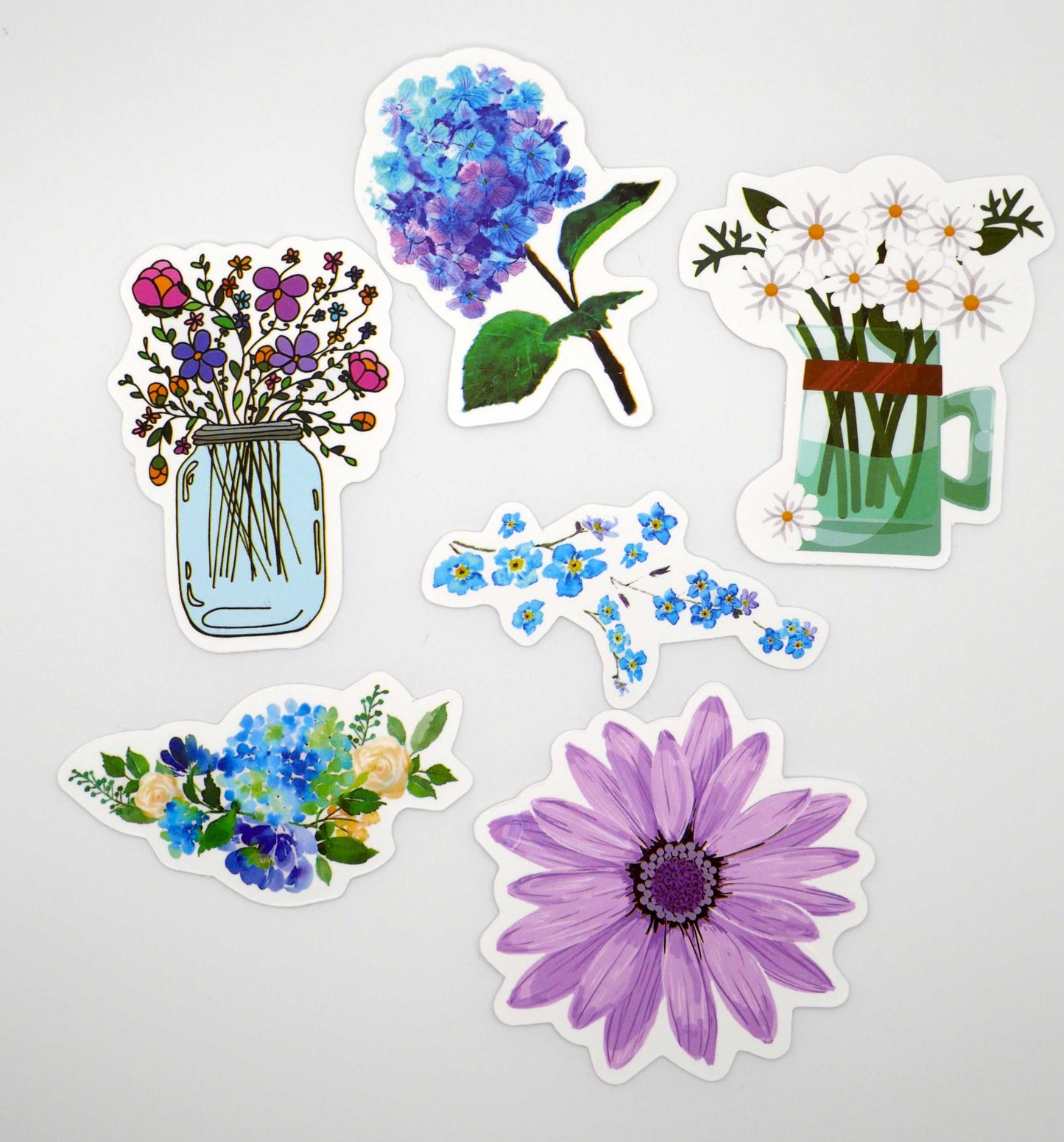 Floral, Cactus, Plant, & Mushroom Sticker Packs (Set of 10)