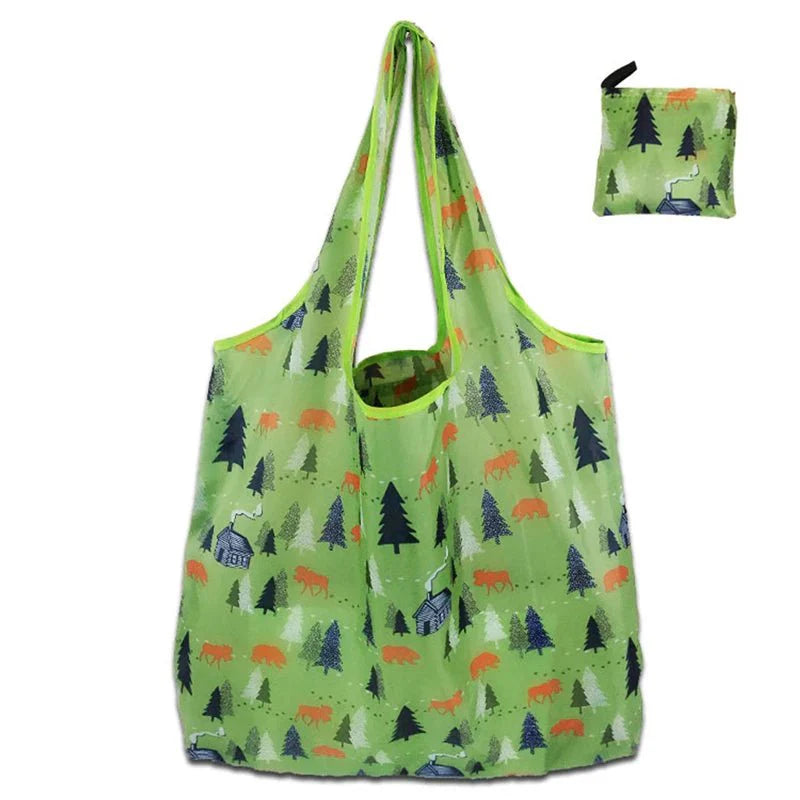 Foldable Tote Bag Portable Cloth Eco Grocery Bag