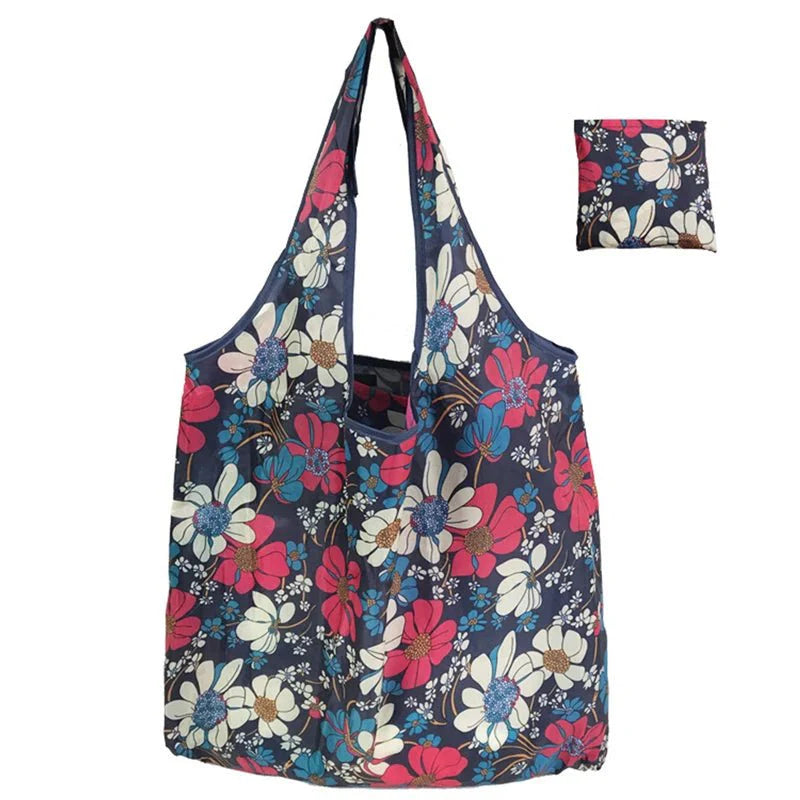 Foldable Tote Bag Portable Cloth Eco Grocery Bag