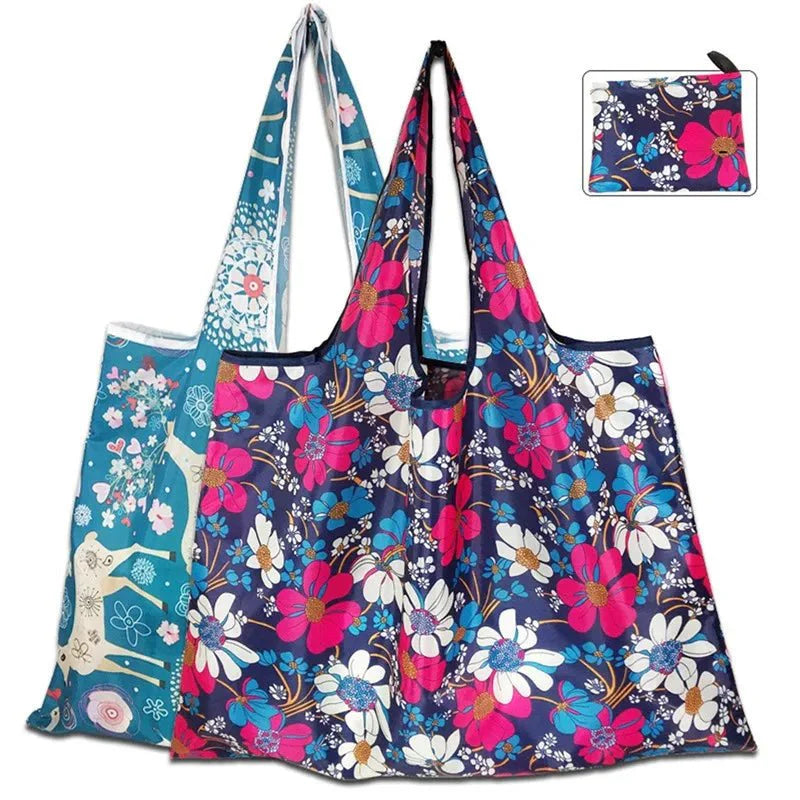Foldable Tote Bag Portable Cloth Eco Grocery Bag