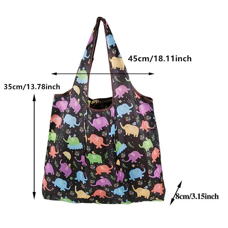 Foldable Tote Bag Portable Cloth Eco Grocery Bag