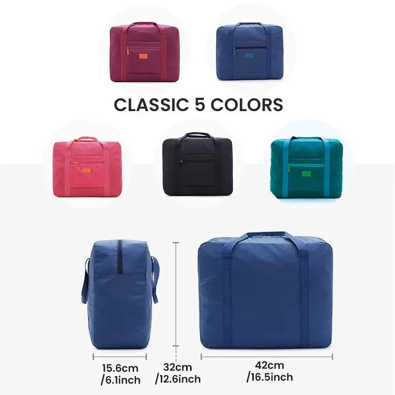 Foldable Travel Totes - Lightweight Weekender Overnight Bag