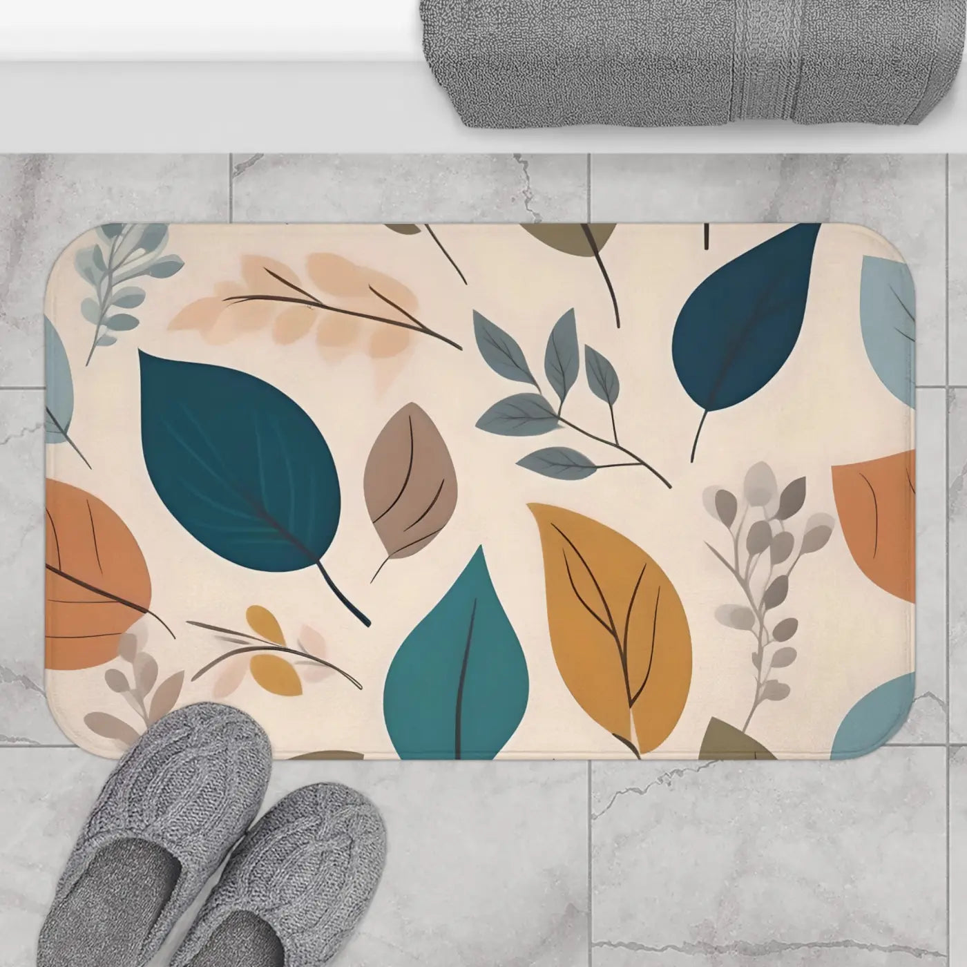 Plush Bath Mat – Muted Colors Microfiber - Dipaliz