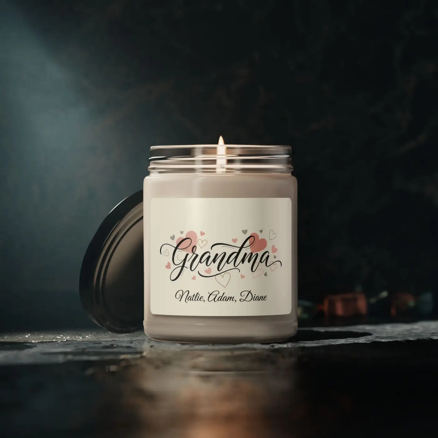 Personalized Grandma Scented Soy Candle - 9oz - Dipaliz