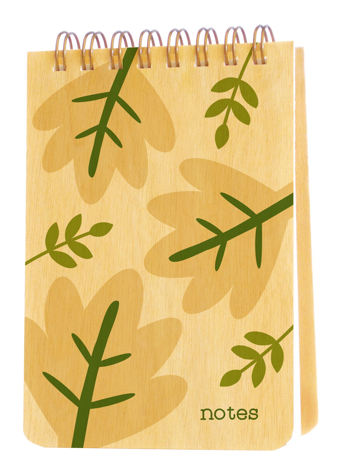 Budding Ideas Wood Mini Notepad + Pen Gift Set