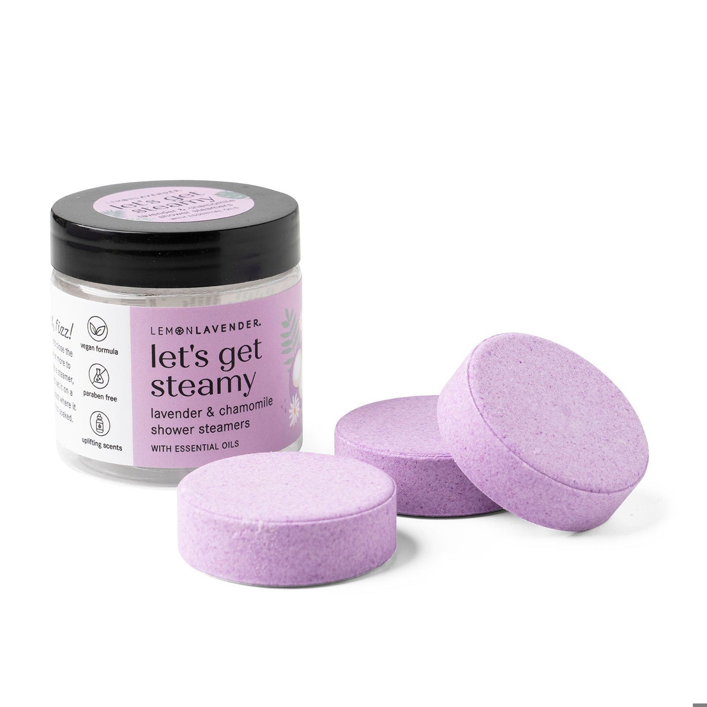 Lemon Lavender® Shower Bombs – 3 Pack Aromatherapy Steamers with Essential Oils