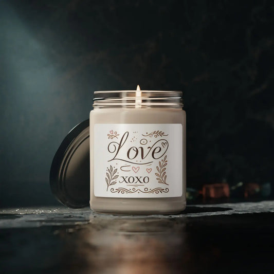 Love Xoxo Scented Soy Candle – Natural Wax - Dipaliz