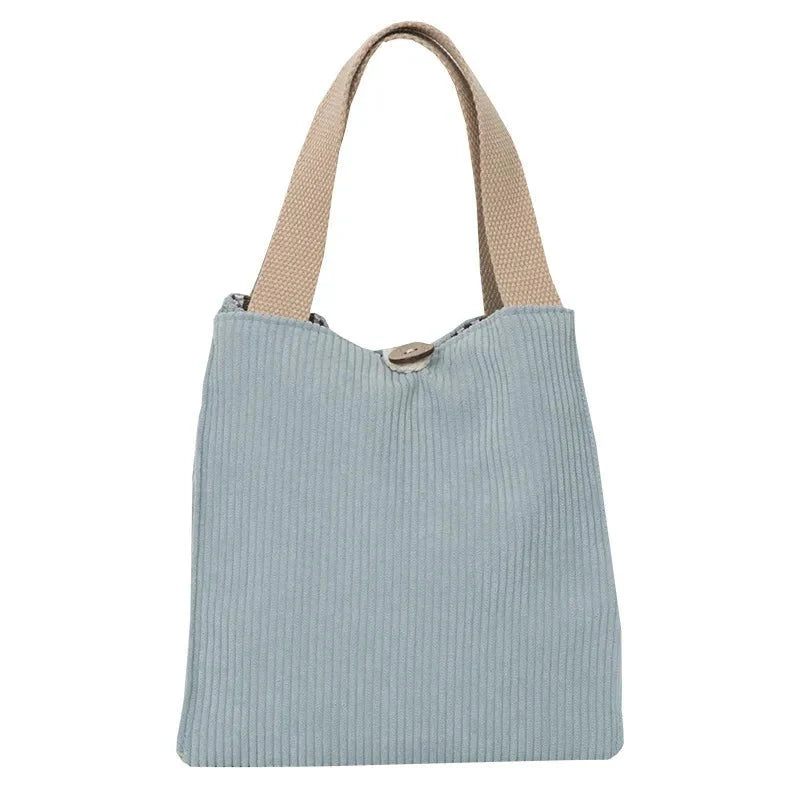 Lunch Bag Corduroy Canvas Lunch Box