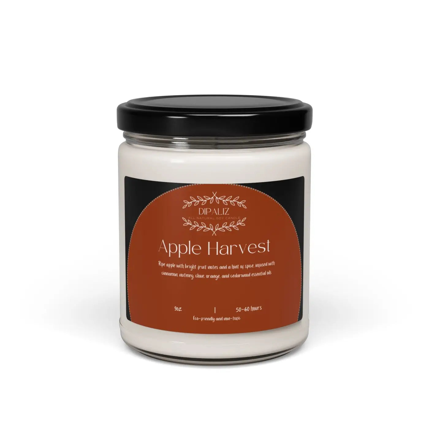 Immersive Maroon Scented Soy Candle – Natural Soy Wax - Dipaliz