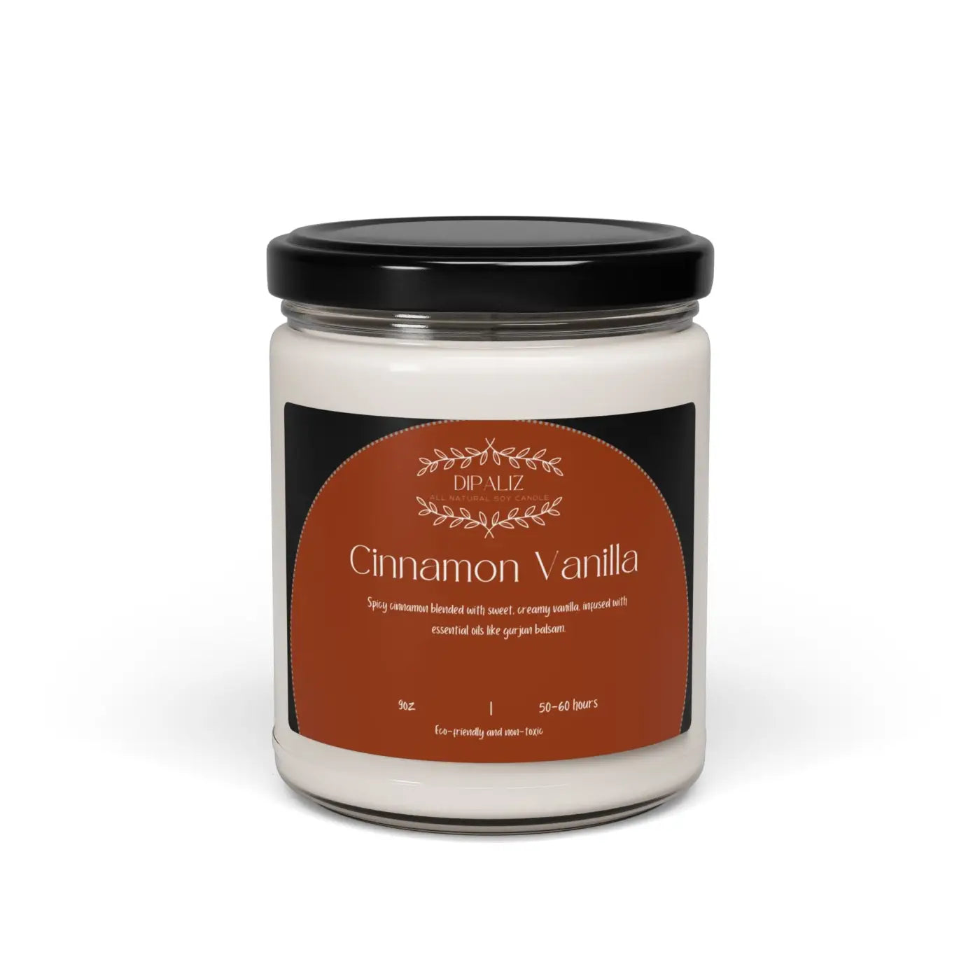 Immersive Maroon Scented Soy Candle – Natural Soy Wax - Dipaliz
