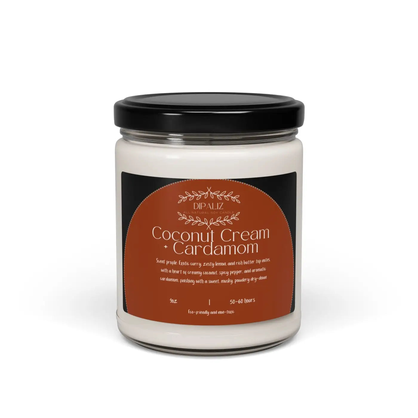 Immersive Maroon Scented Soy Candle – Natural Soy Wax - Dipaliz