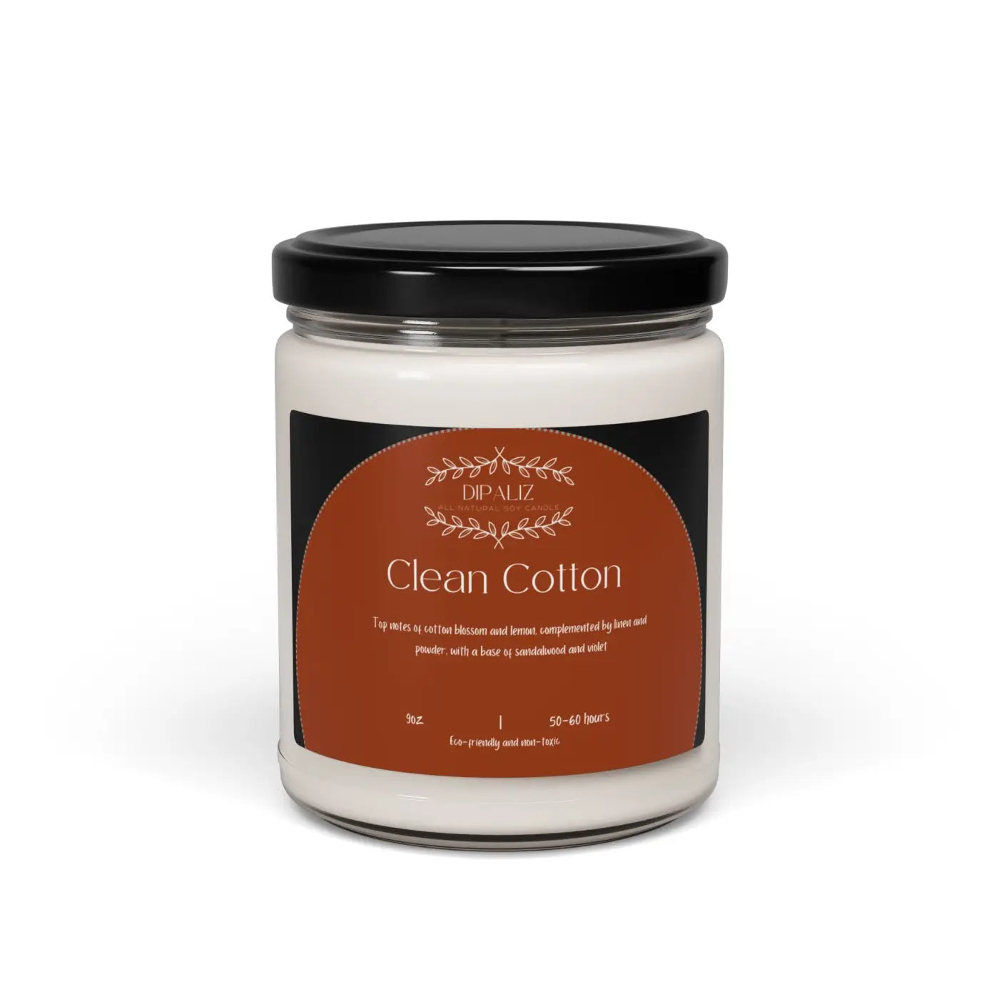 Immersive Maroon Scented Soy Candle – Natural Soy Wax - Dipaliz