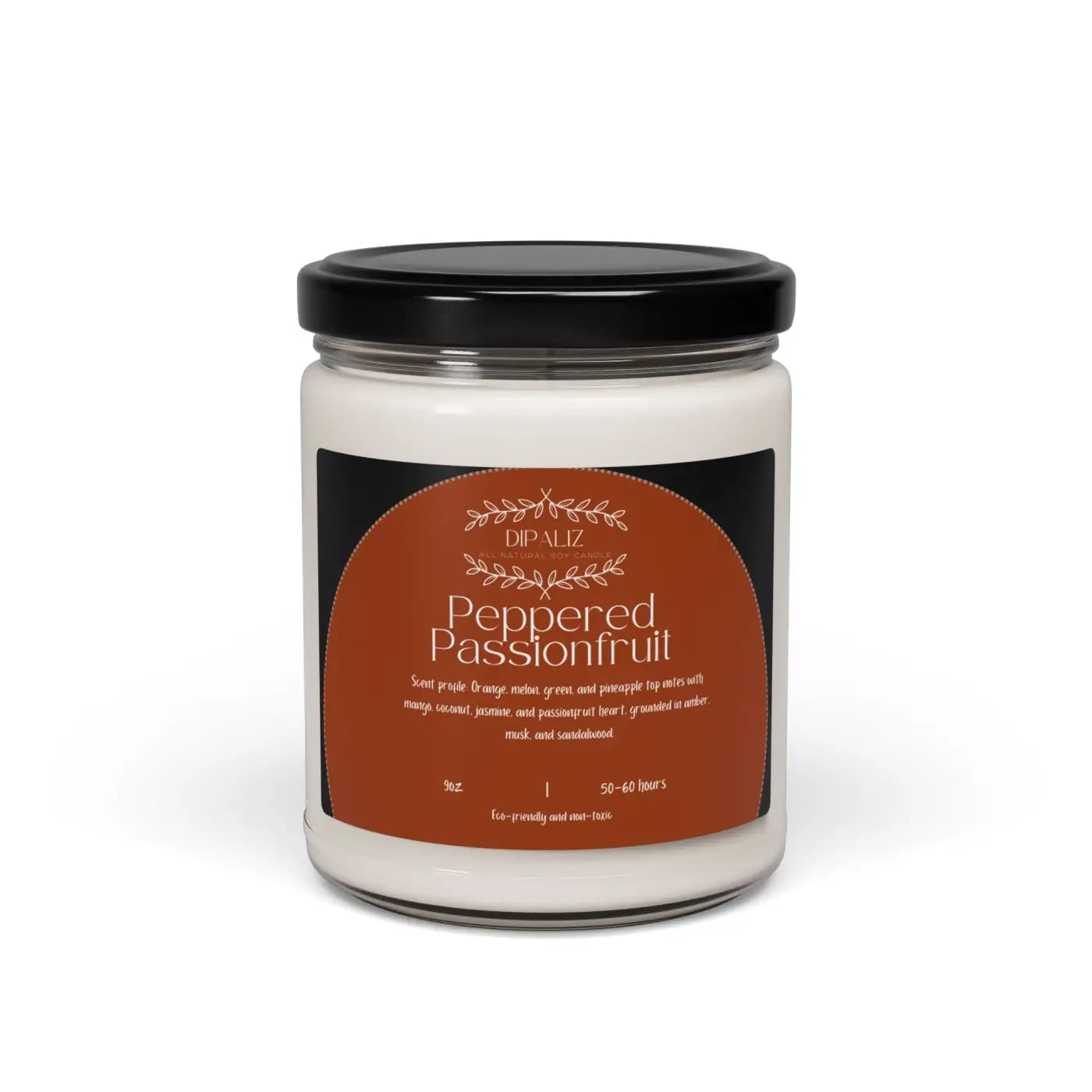 Immersive Maroon Scented Soy Candle – Natural Soy Wax - Dipaliz