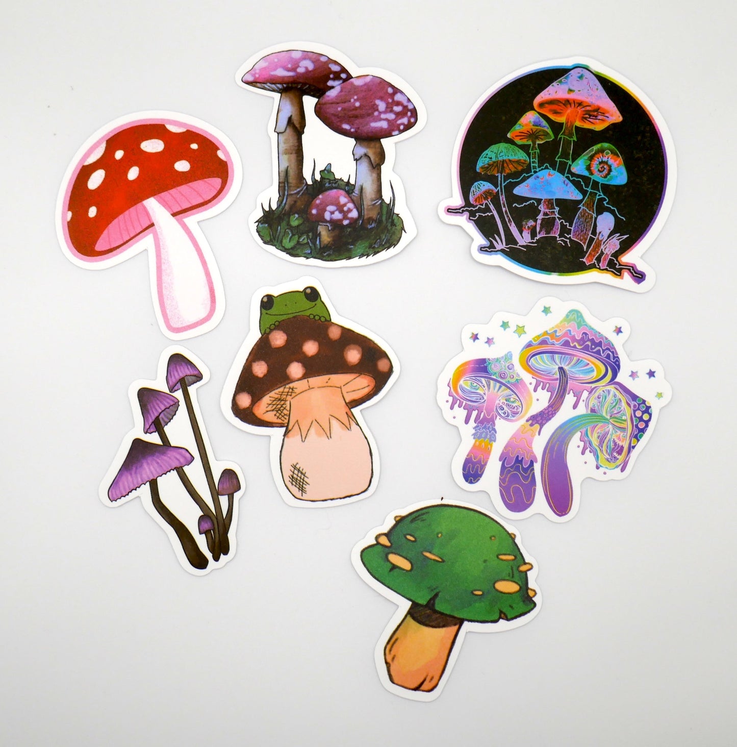 Floral, Cactus, Plant, & Mushroom Sticker Packs (Set of 10)