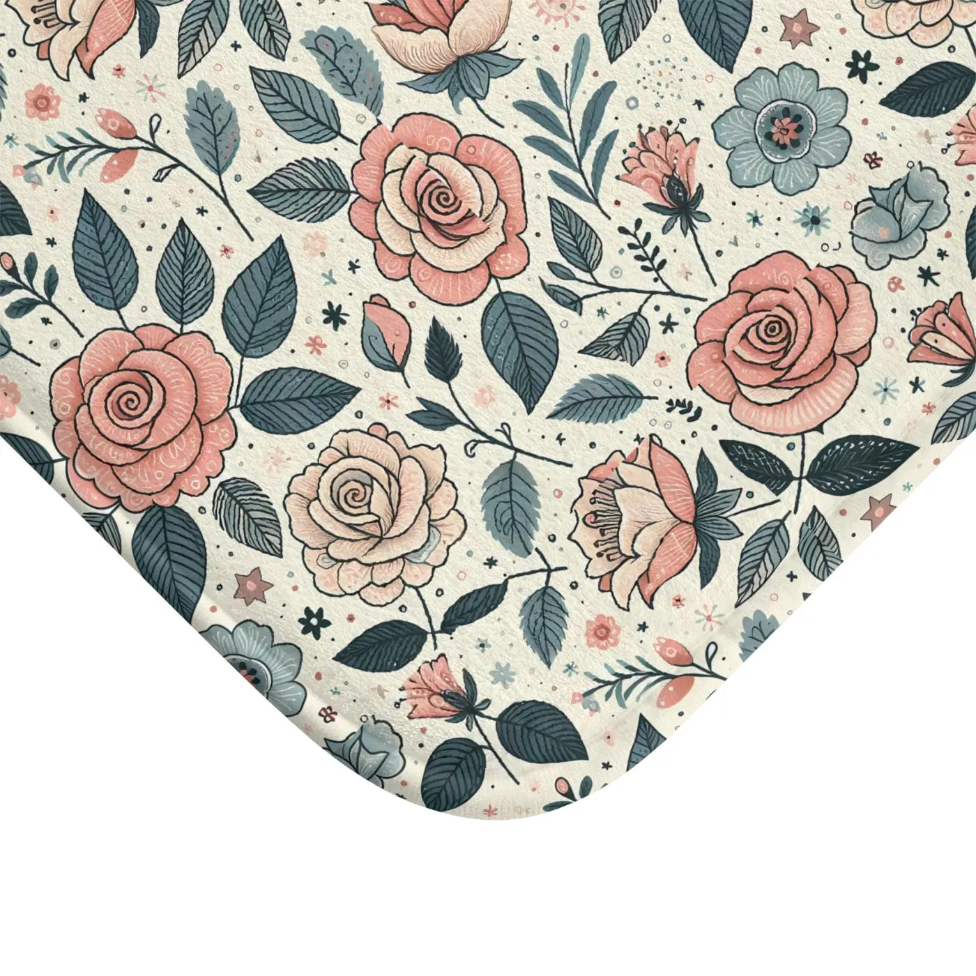 Elegant Rose Bath Mat – Anti-slip Backing - Dipaliz
