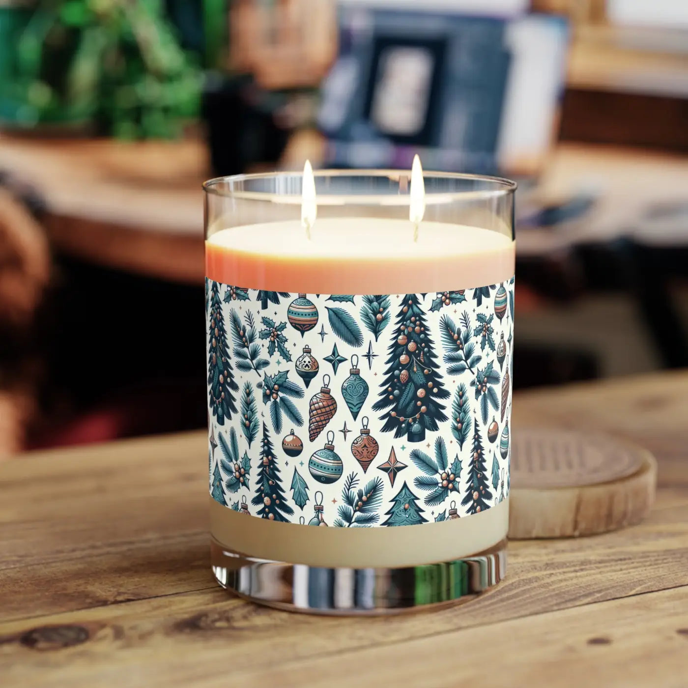 Pine Trees and Cones Scented Christmas Candle - Dipaliz