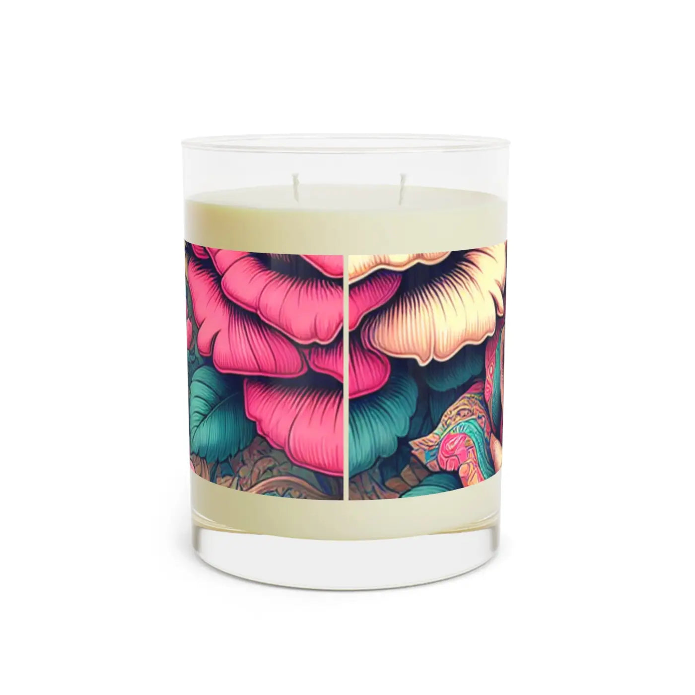 Pink Roses Scented Candle – Soy Wax Decor - Dipaliz
