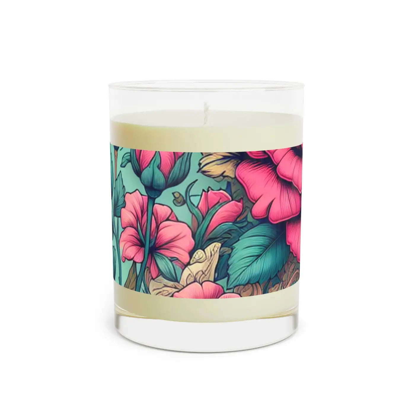 Pink Roses Scented Candle – Soy Wax Decor - Dipaliz