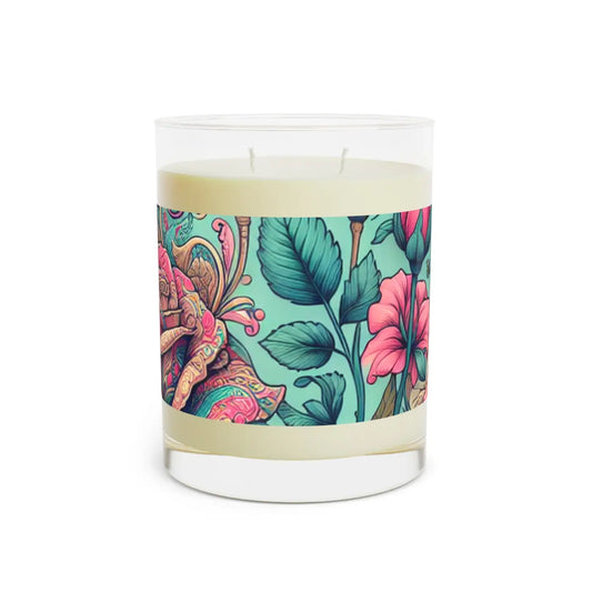 Pink Roses Scented Candle – Soy Wax Decor - Dipaliz