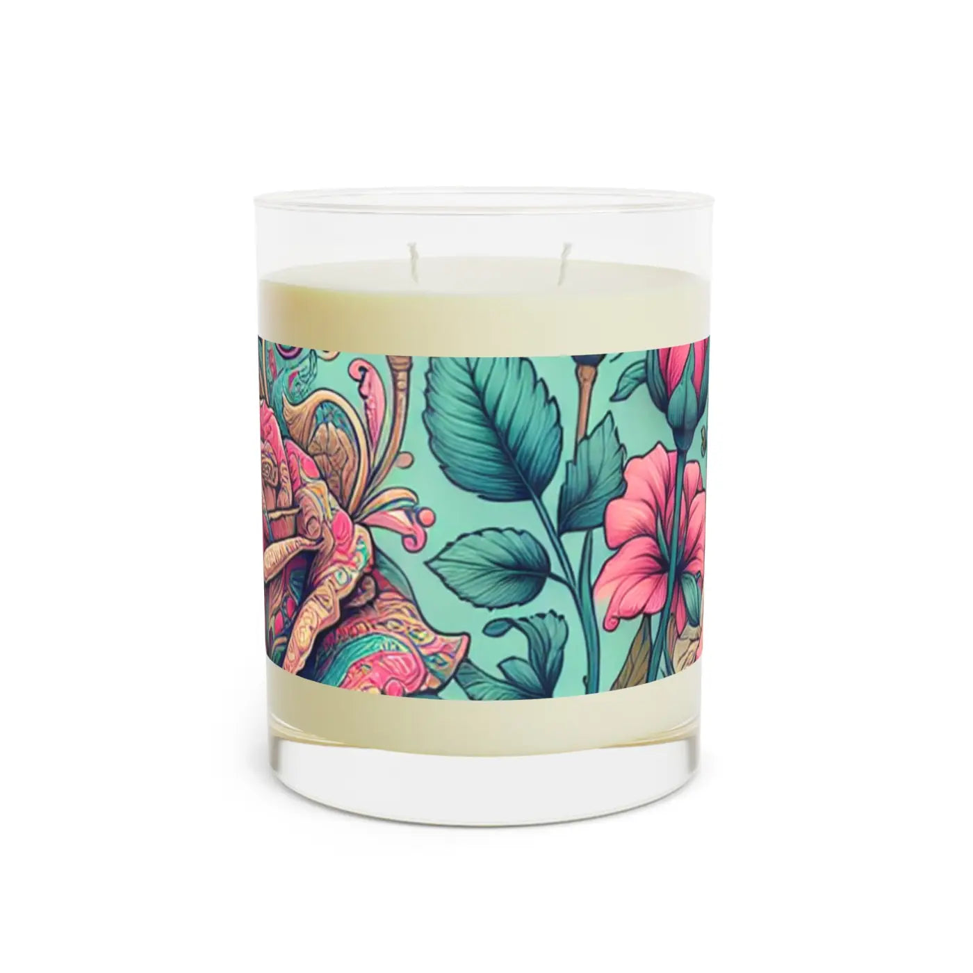 Pink Roses Scented Candle – Soy Wax Decor - Dipaliz