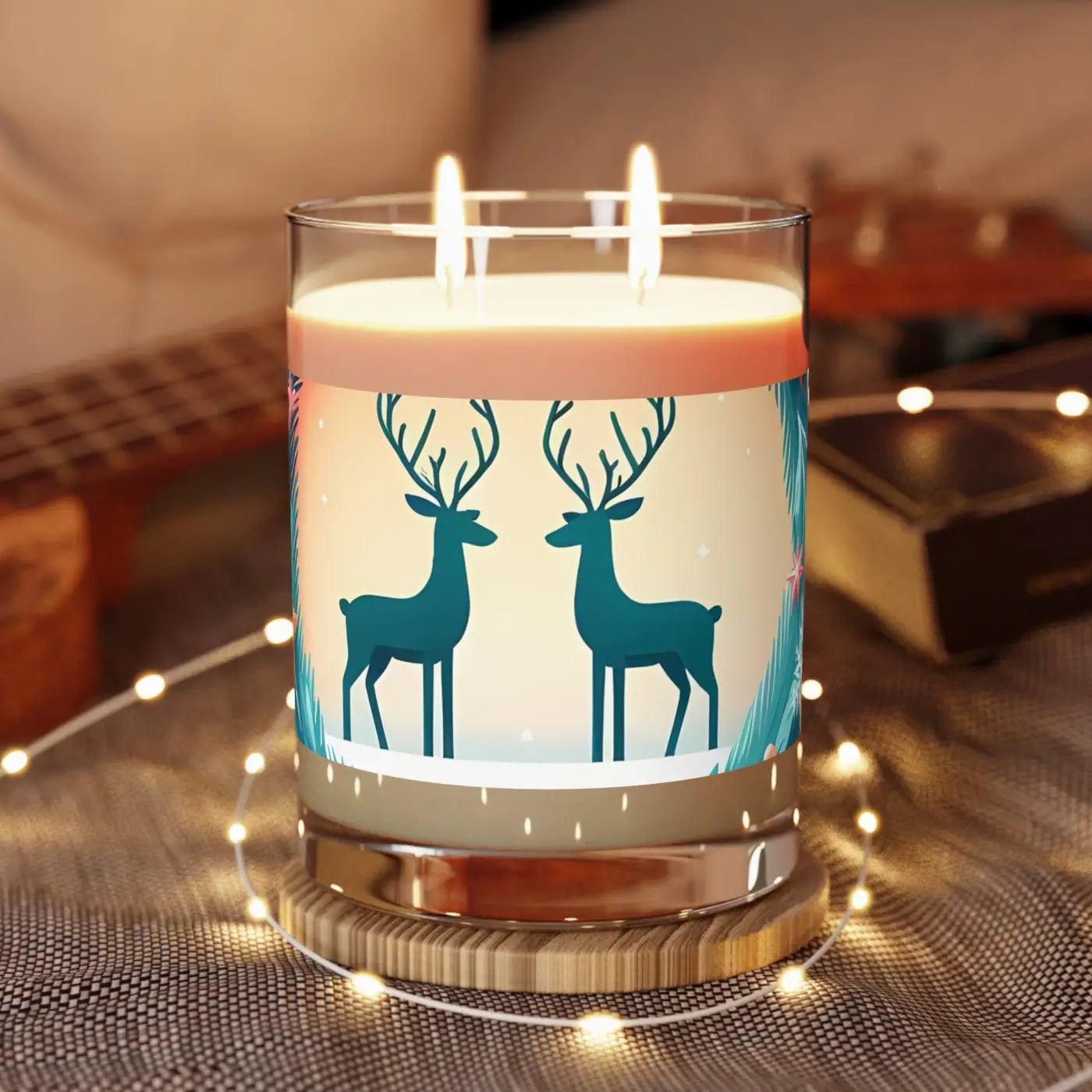 Reindeer Couple Christmas Scented Candle – Dipaliz
