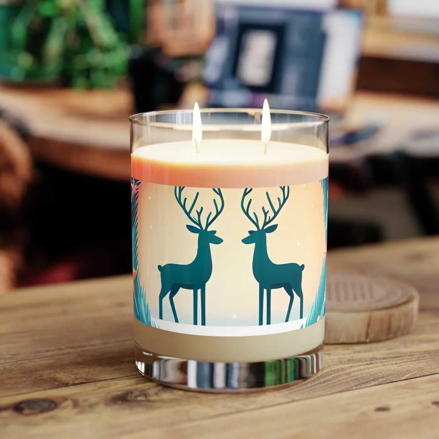 Reindeer Couple Christmas Scented Candle – Dipaliz
