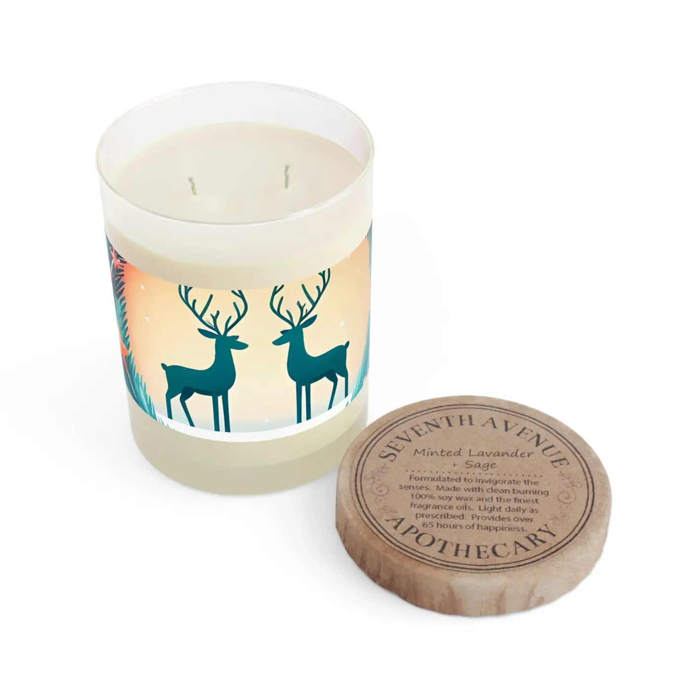 Reindeer Couple Christmas Scented Candle – Dipaliz