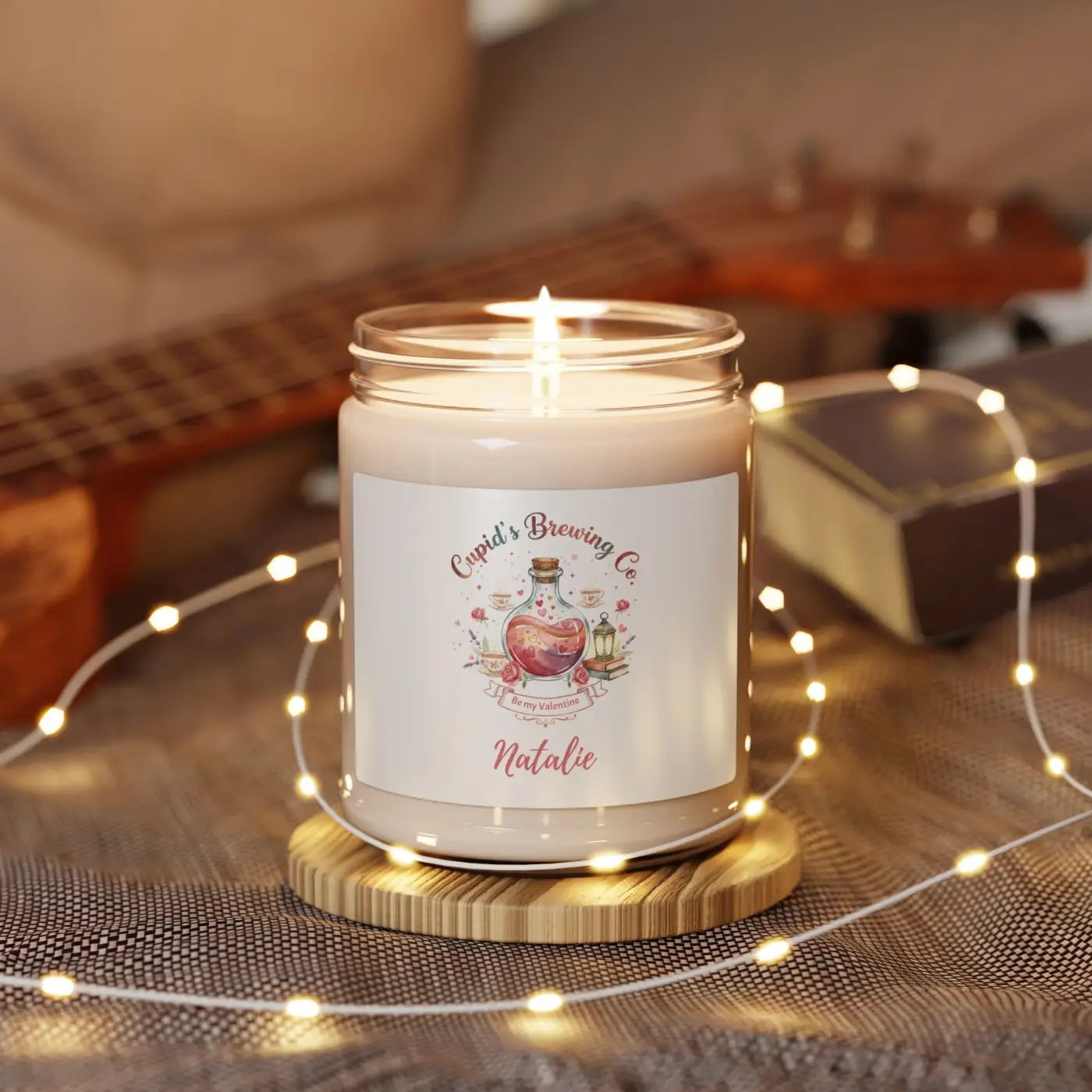 Valentine Potion Scented Candle – Reusable Glass Jar - Dipaliz