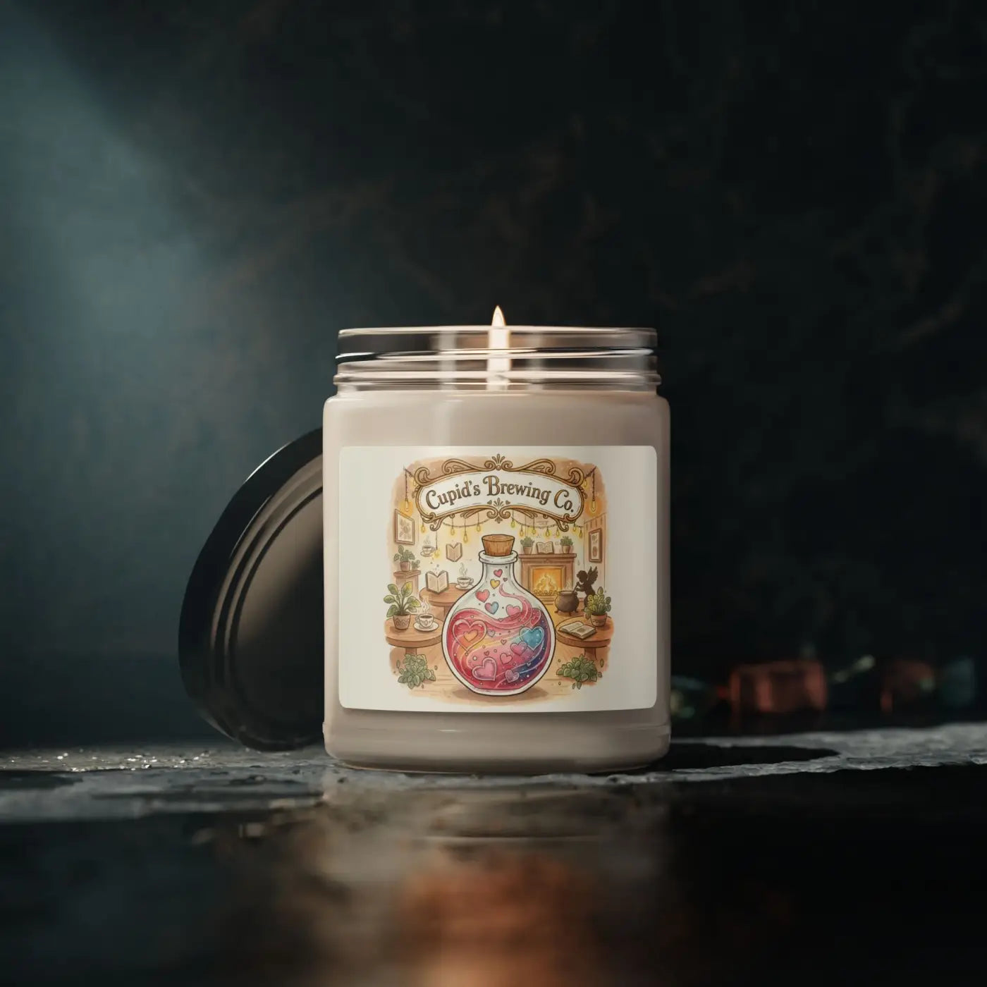 Romantic Potion Scented Jar Candle – Soy Wax Blend - Dipaliz